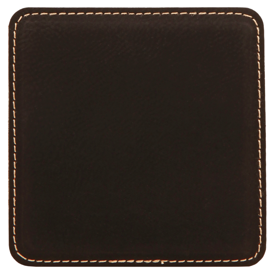 4 inch Individual Leatherette Coasters