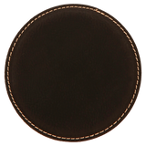 4 inch Individual Leatherette Coasters
