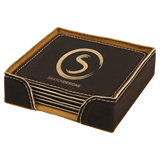 Leatherette 6-Coaster Set