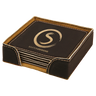 Leatherette 6-Coaster Set