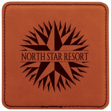 4 inch Individual Leatherette Coasters