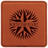4 inch Individual Leatherette Coasters