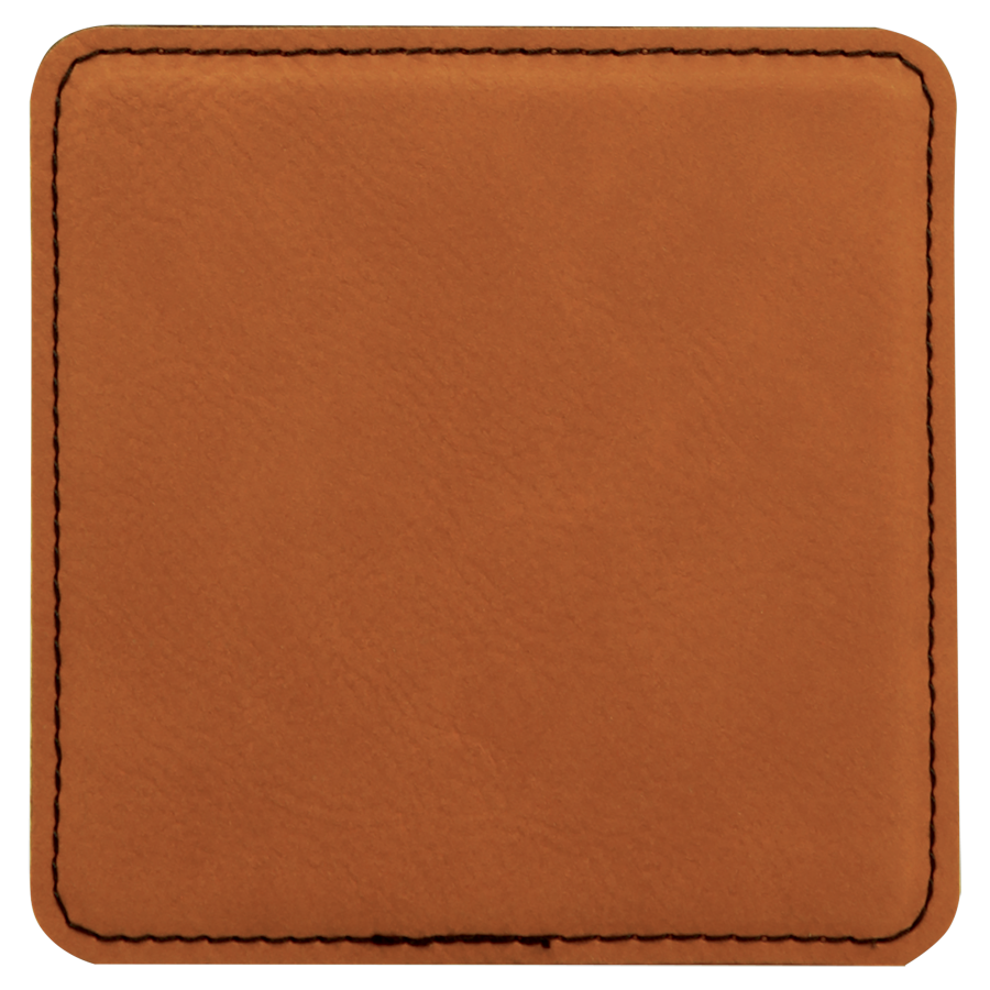 4 inch Individual Leatherette Coasters