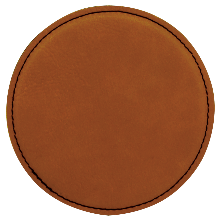 4 inch Individual Leatherette Coasters