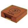 Leatherette 6-Coaster Set