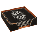 Leatherette 6-Coaster Set