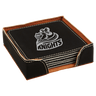 Leatherette 6-Coaster Set