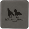 4 inch Individual Leatherette Coasters