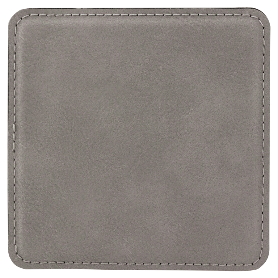 4 inch Individual Leatherette Coasters