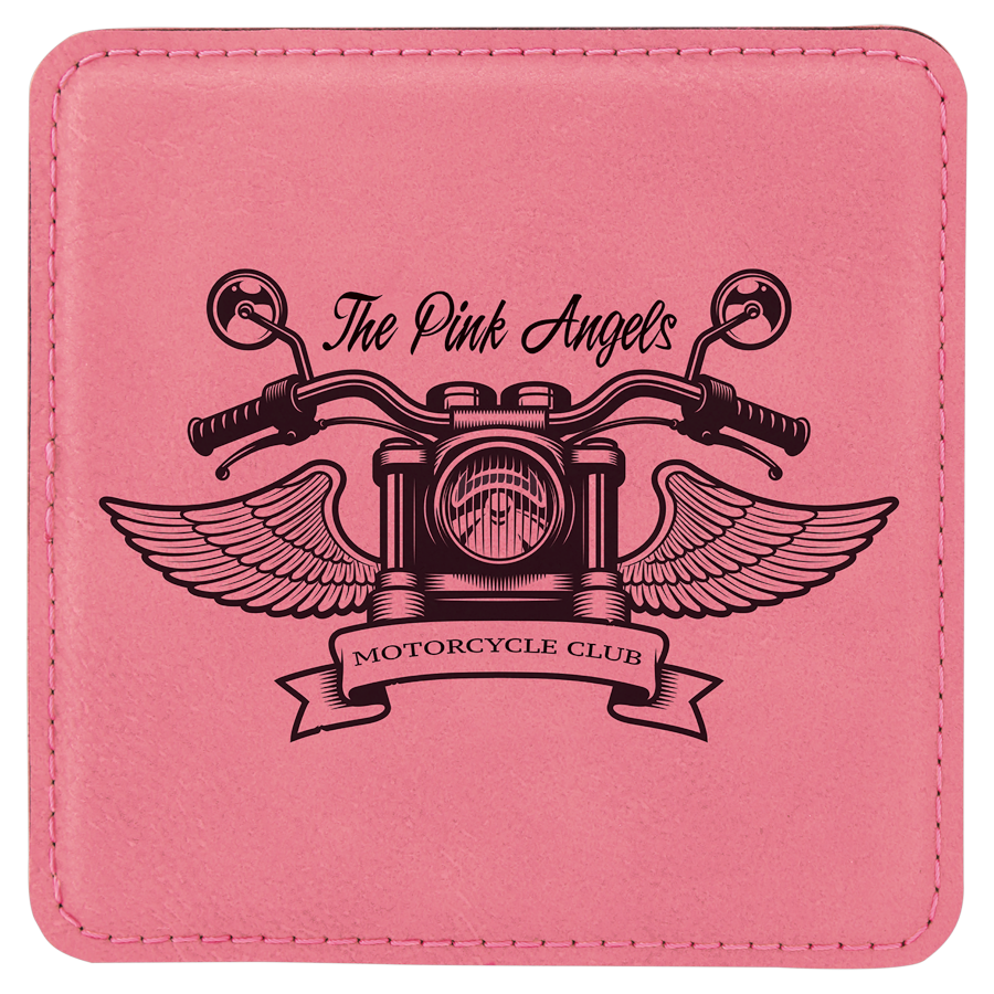 4 inch Individual Leatherette Coasters