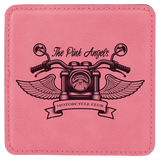 4 inch Individual Leatherette Coasters