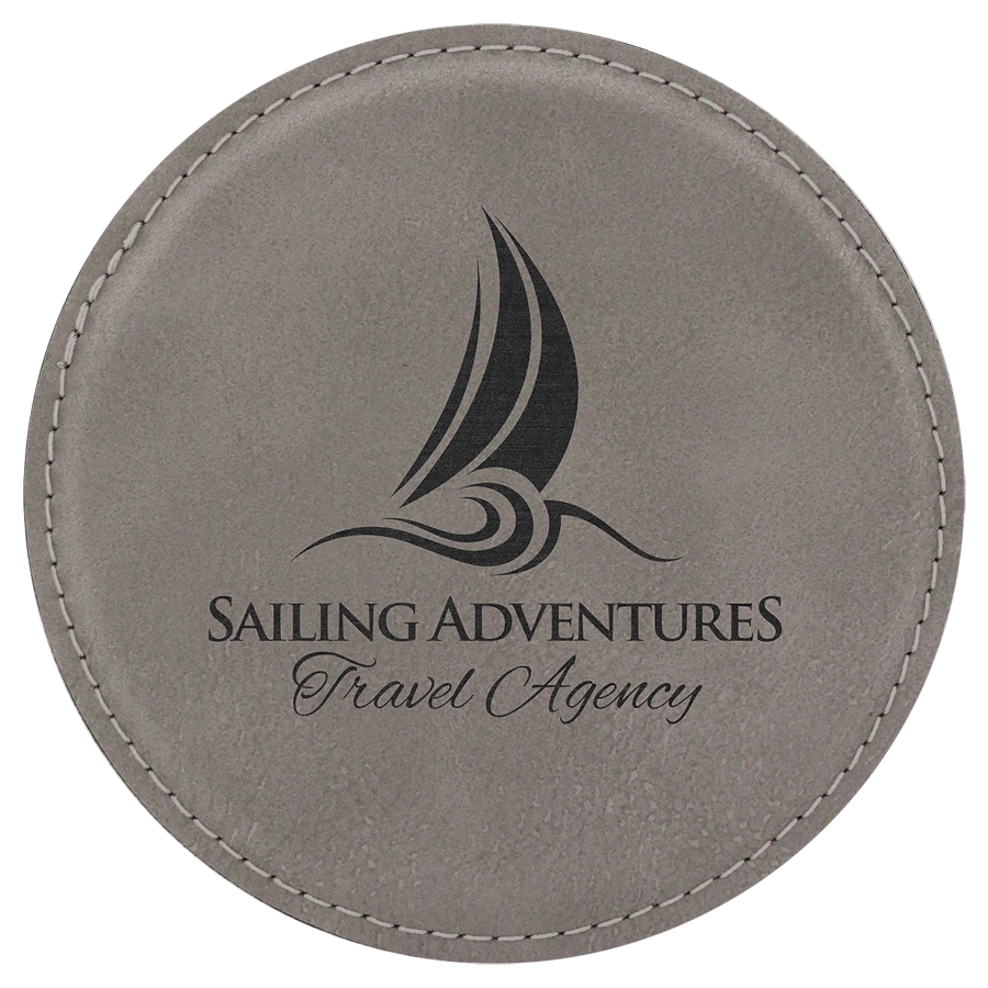 4 inch Individual Leatherette Coasters