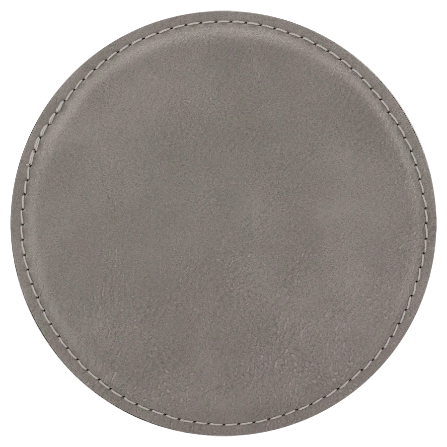 4 inch Individual Leatherette Coasters