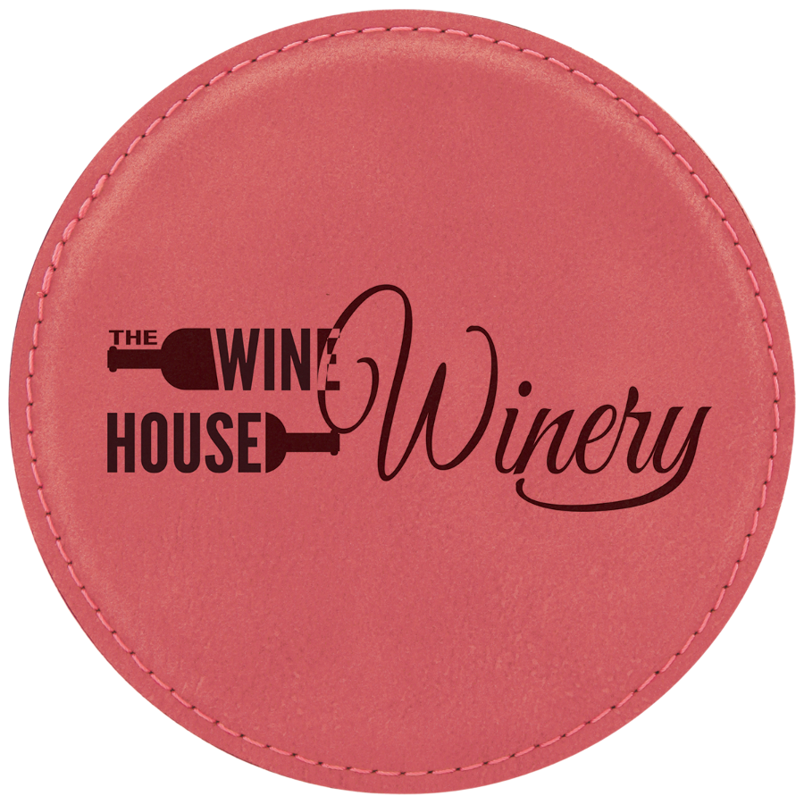 4 inch Individual Leatherette Coasters