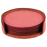 Leatherette 6-Coaster Set