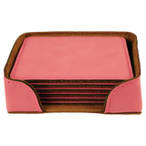 Leatherette 6-Coaster Set