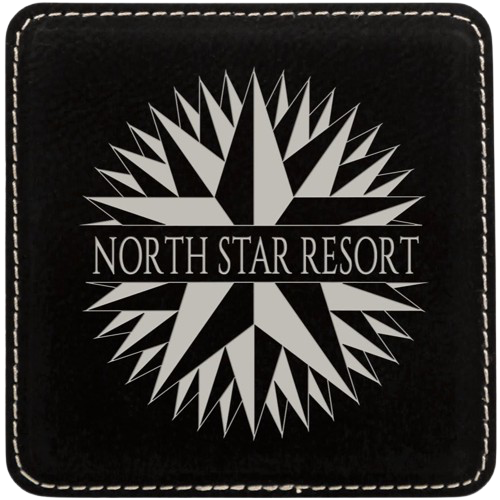 4 inch Individual Leatherette Coasters