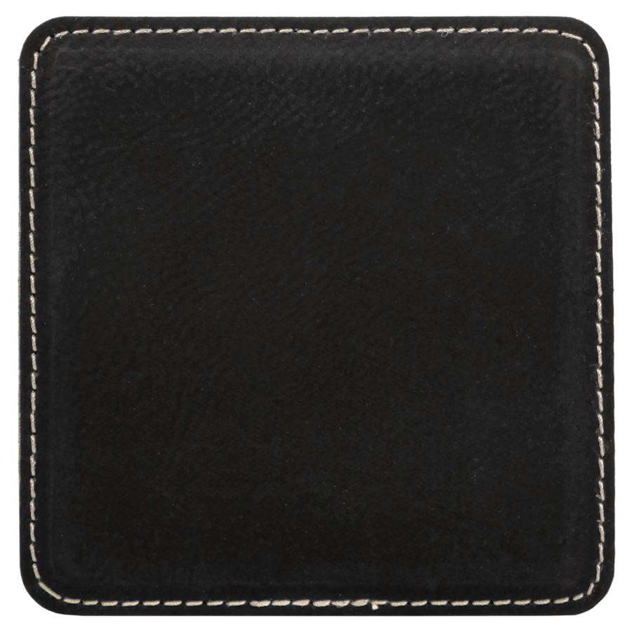 4 inch Individual Leatherette Coasters