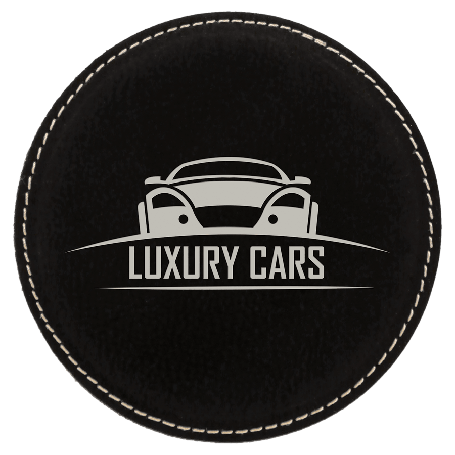 4 inch Individual Leatherette Coasters