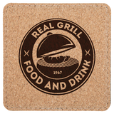 4 inch Individual Leatherette Coasters