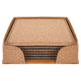 Leatherette 6-Coaster Set