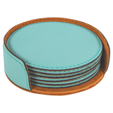 Leatherette 6-Coaster Set
