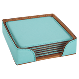 Leatherette 6-Coaster Set