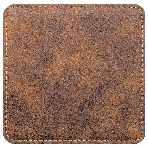 4 inch Individual Leatherette Coasters
