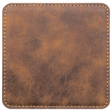 4 inch Individual Leatherette Coasters