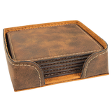 Leatherette 6-Coaster Set