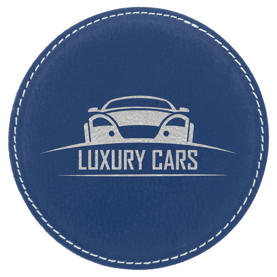 4 inch Individual Leatherette Coasters