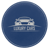4 inch Individual Leatherette Coasters