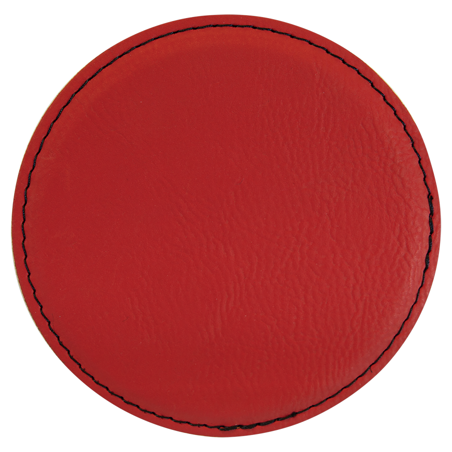 4 inch Individual Leatherette Coasters