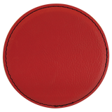 4 inch Individual Leatherette Coasters