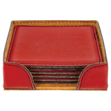 Leatherette 6-Coaster Set