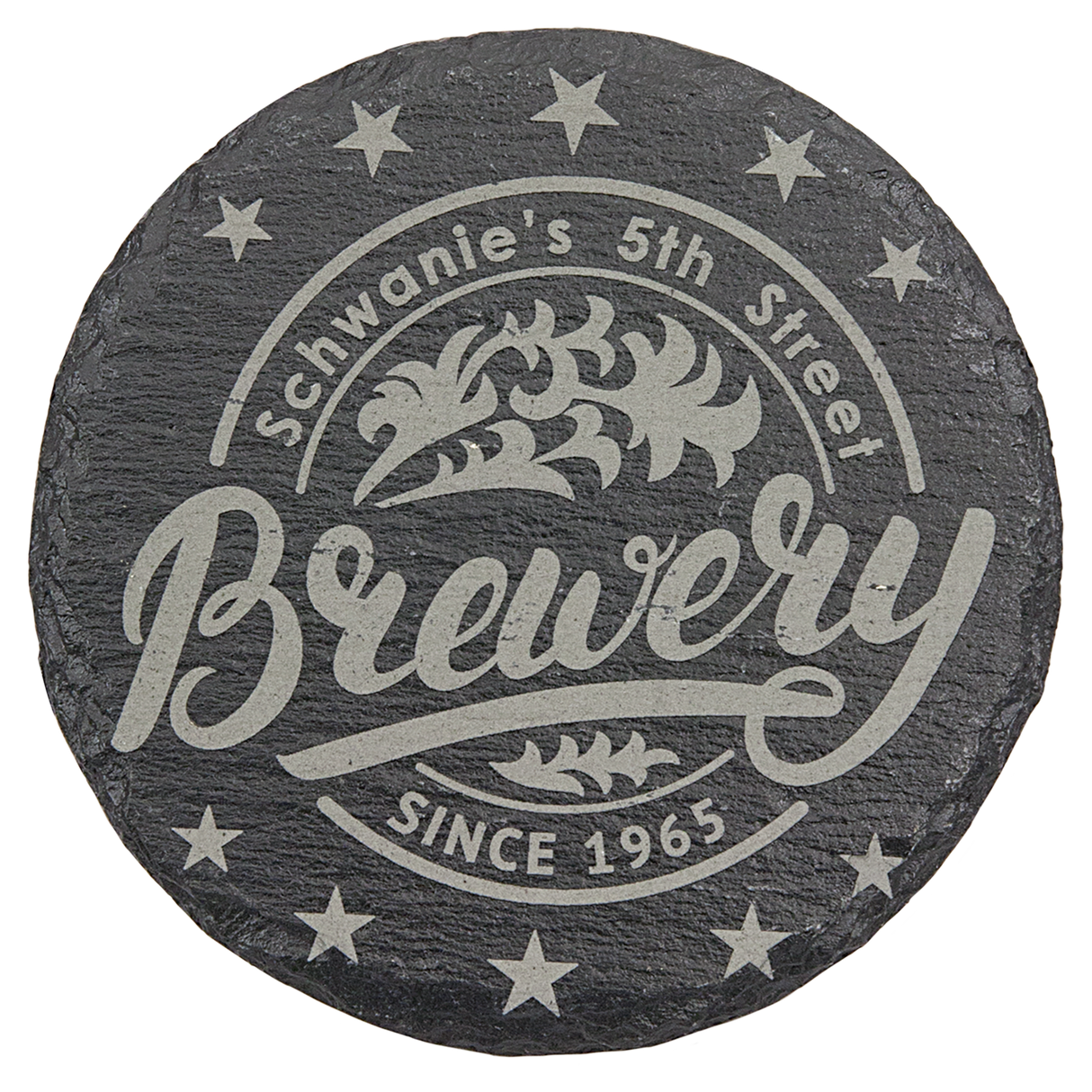 4 inch Individual Slate Coasters