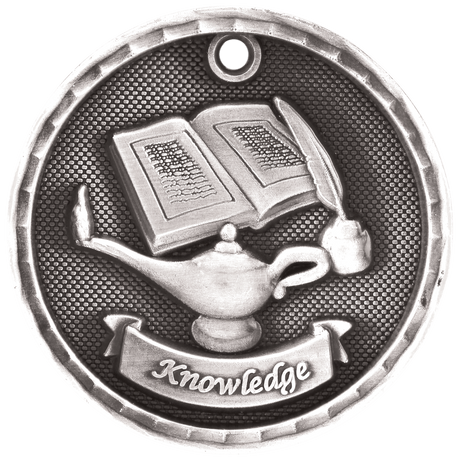 Antique 3D Lamp Knowledge Medals