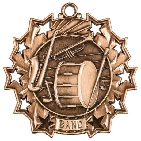 Antique Band Ten Star Medals