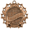 Antique Perfect Attendance Ten Star Medals