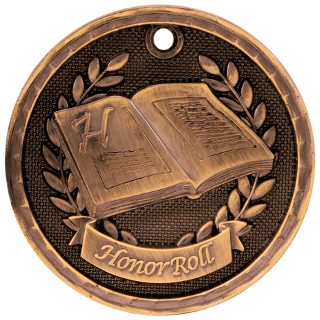 Antique 3D Honor Roll Medals