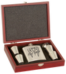 6 oz. Flask Sets w/ 4 Stainless Steel Shot Glasses