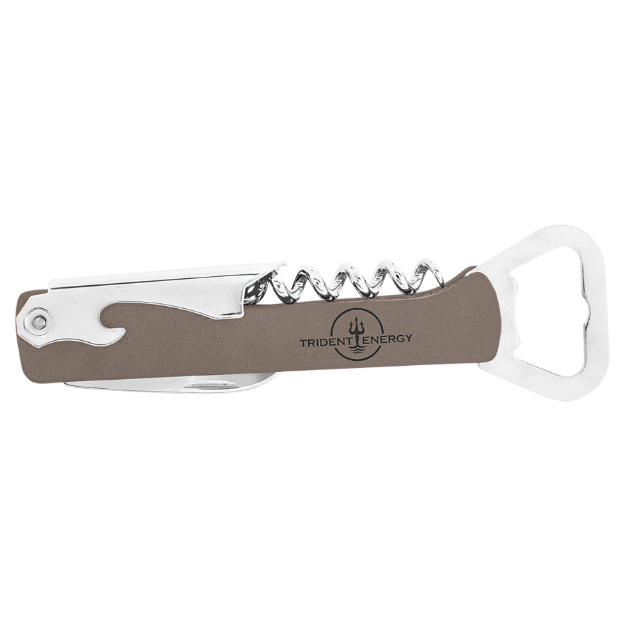 Leatherette Wine Bottle Opener